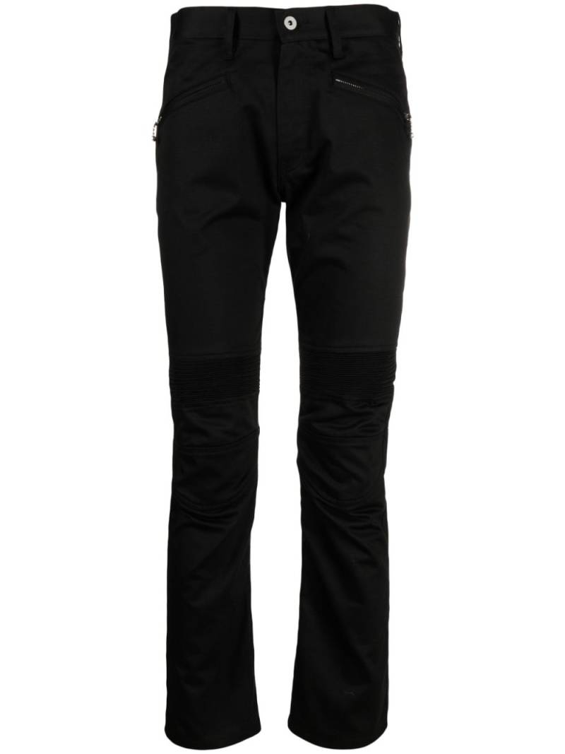 Junya Watanabe MAN panel-detail cropped skinny trousers - Black von Junya Watanabe MAN