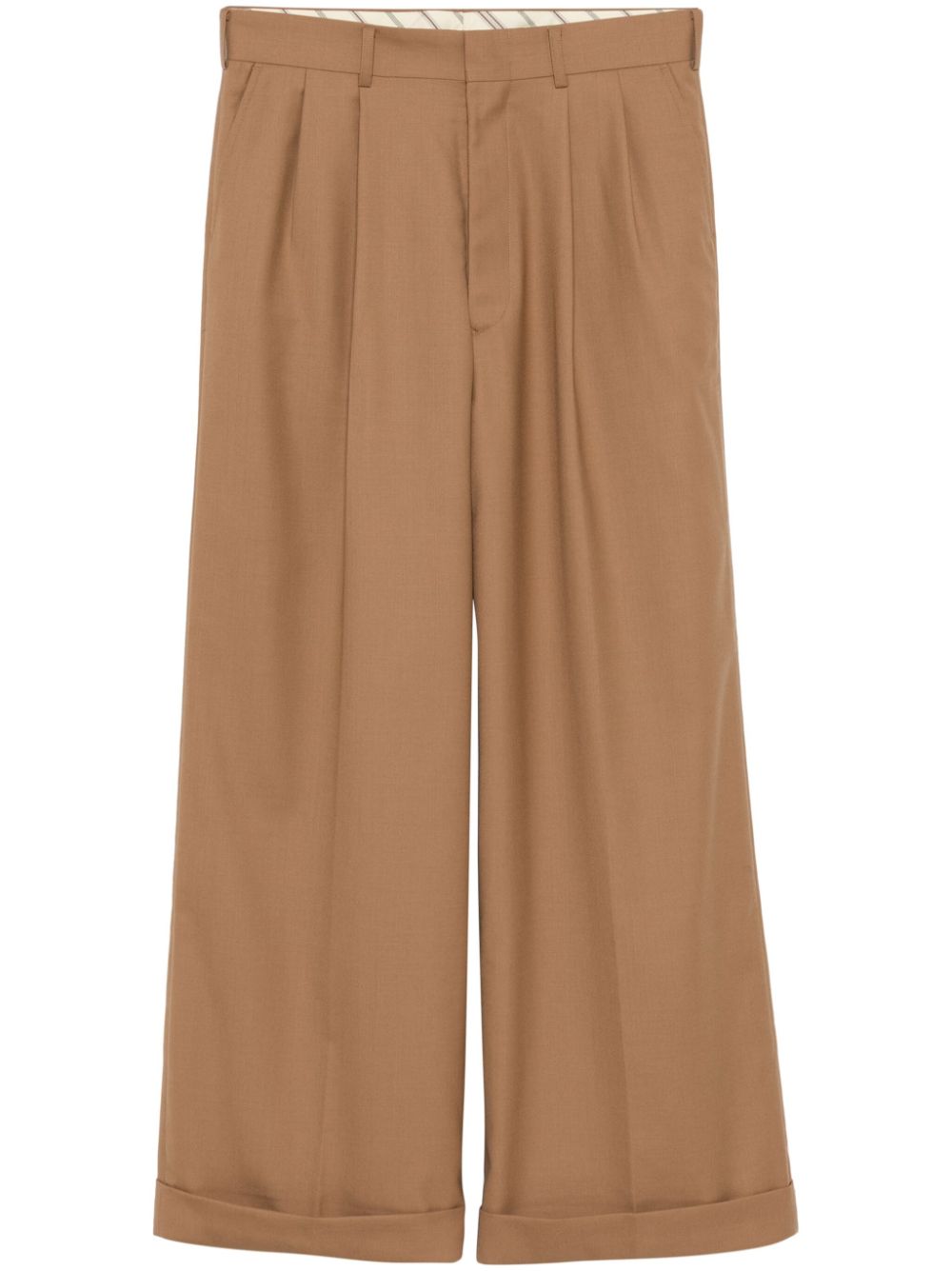 Junya Watanabe MAN pleat-detail trousers - Neutrals von Junya Watanabe MAN