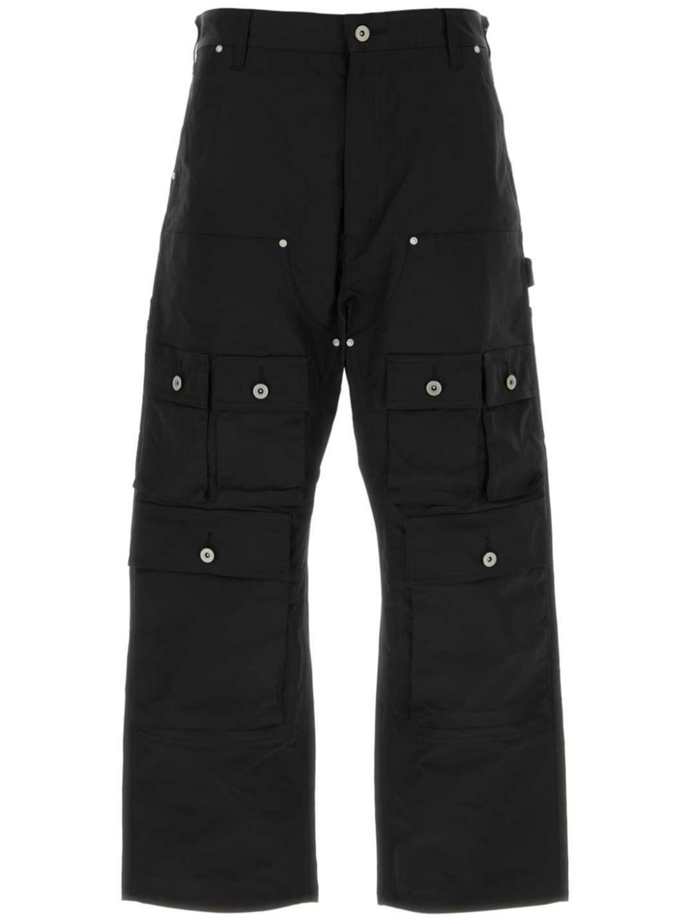 Junya Watanabe MAN rivet-studded cargo trousers - Black von Junya Watanabe MAN