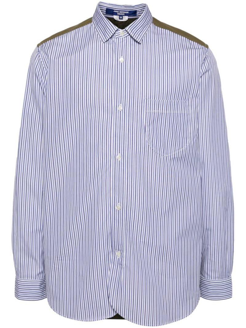 Junya Watanabe MAN striped cotton shirt - White von Junya Watanabe MAN