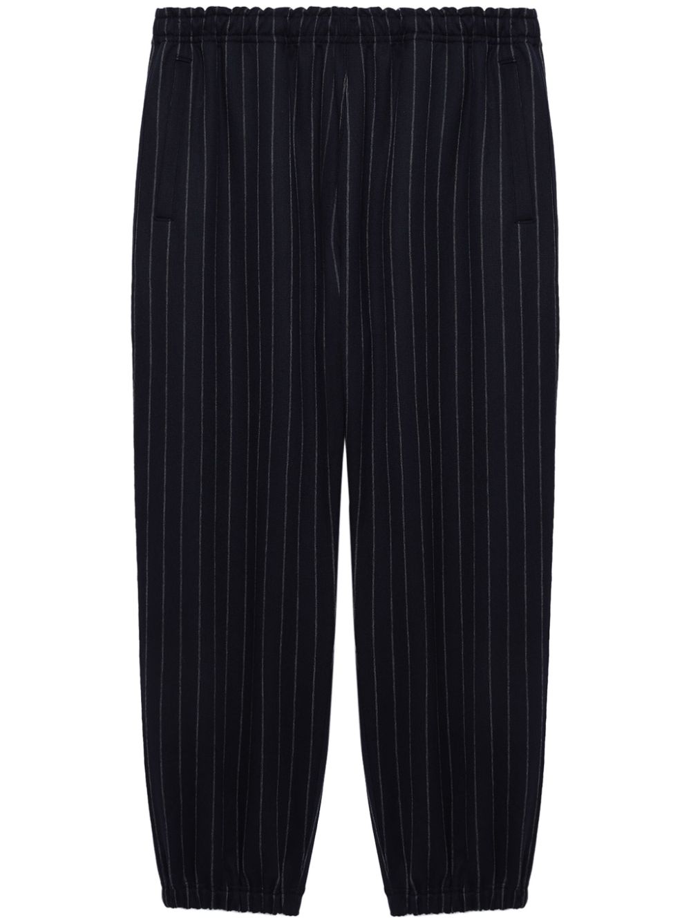 Junya Watanabe MAN striped elasticated trousers - Blue von Junya Watanabe MAN