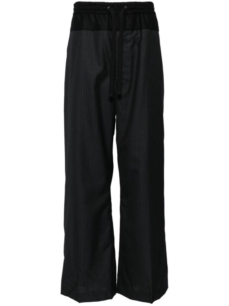 Junya Watanabe MAN wool stripe pants - Blue von Junya Watanabe MAN