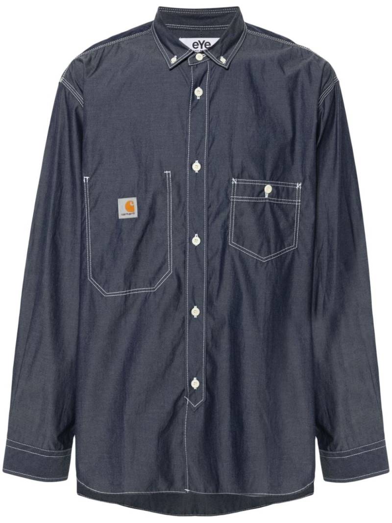 Junya Watanabe MAN x Carhartt cotton chambray shirt - Blue von Junya Watanabe MAN