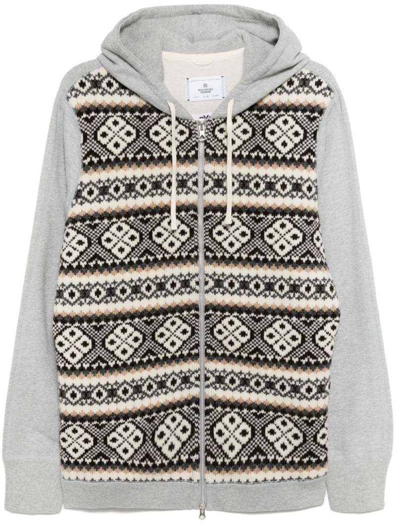 Junya Watanabe MAN zip-up hoodie - Grey von Junya Watanabe MAN