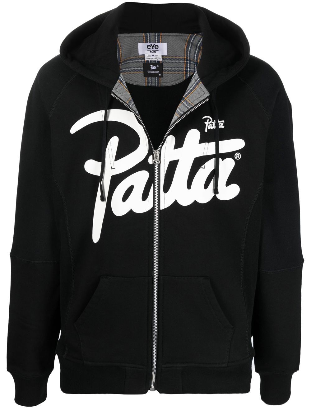 Junya Watanabe MAN Patta zipped hoodie - Black von Junya Watanabe MAN