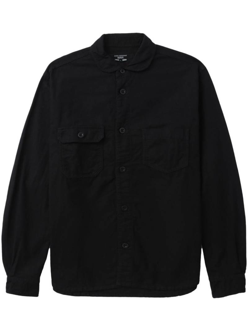 Junya Watanabe MAN asymmetric-pocket cotton shirt - Black von Junya Watanabe MAN