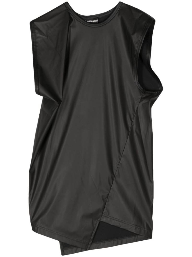 Junya Watanabe asymmetric sleeveless blouse - Black von Junya Watanabe