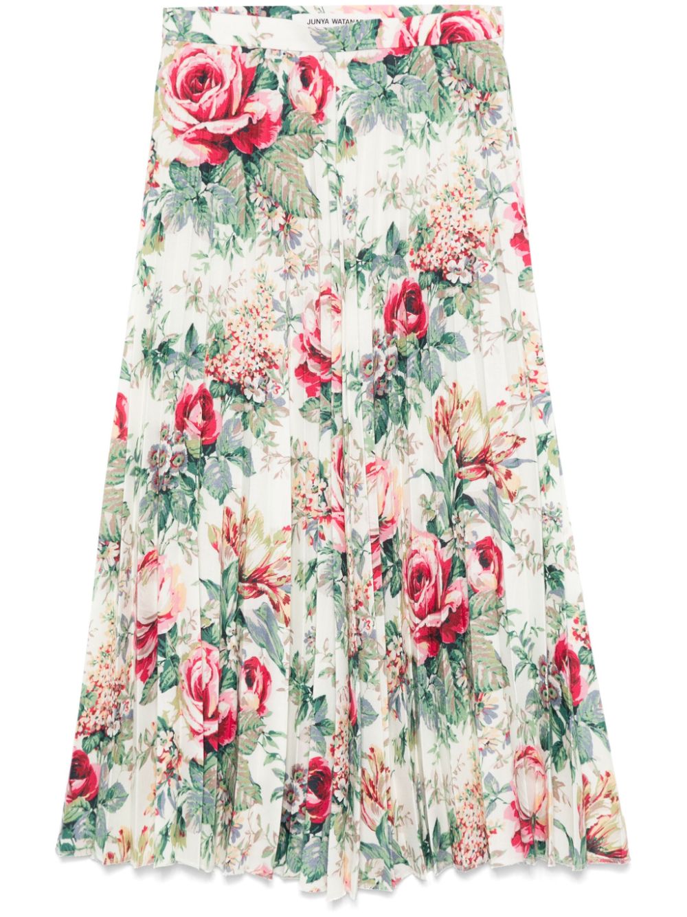 Junya Watanabe floral-print maxi skirt - White von Junya Watanabe