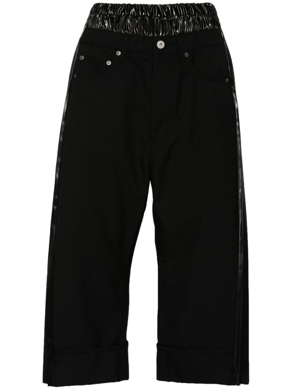 Junya Watanabe high-waisted cropped trousers - Black von Junya Watanabe