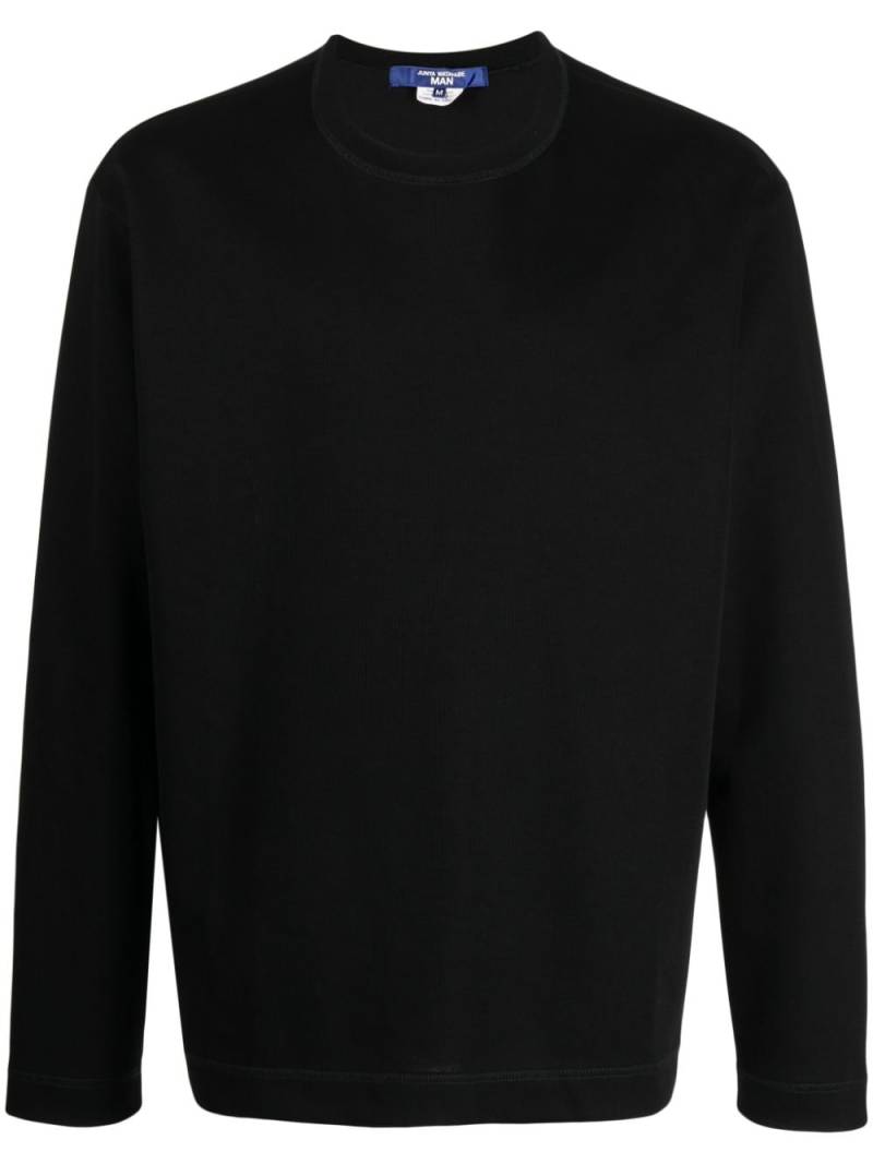 Junya Watanabe MAN long-sleeve cotton T-shirt - Black von Junya Watanabe MAN