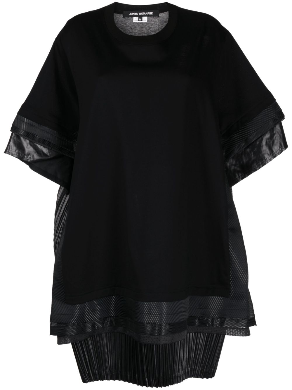 Junya Watanabe panelled-design cotton T-shirt - Black von Junya Watanabe