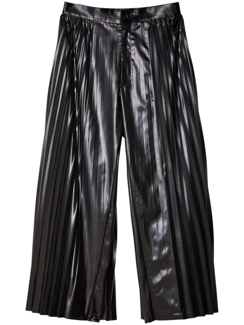 Junya Watanabe pleated cropped trousers - Black von Junya Watanabe