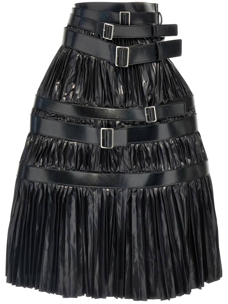 Junya Watanabe pleated midi skirt - Black von Junya Watanabe