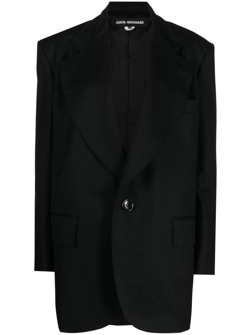 Junya Watanabe single-breasted wool blazer - Black von Junya Watanabe