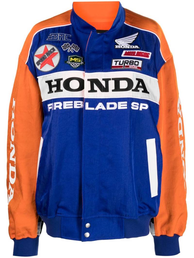 Junya Watanabe x Honda oversized bomber jacket - Blue von Junya Watanabe