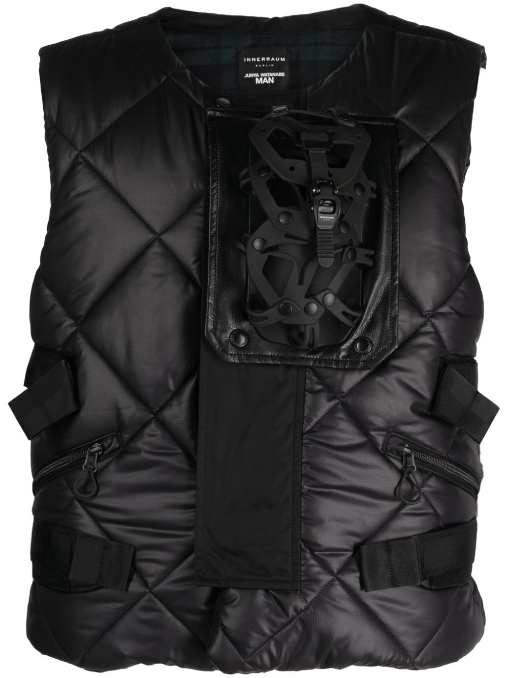 Junya Watanabe MAN x Innerraum quilted backpack utility gilet - Black von Junya Watanabe MAN