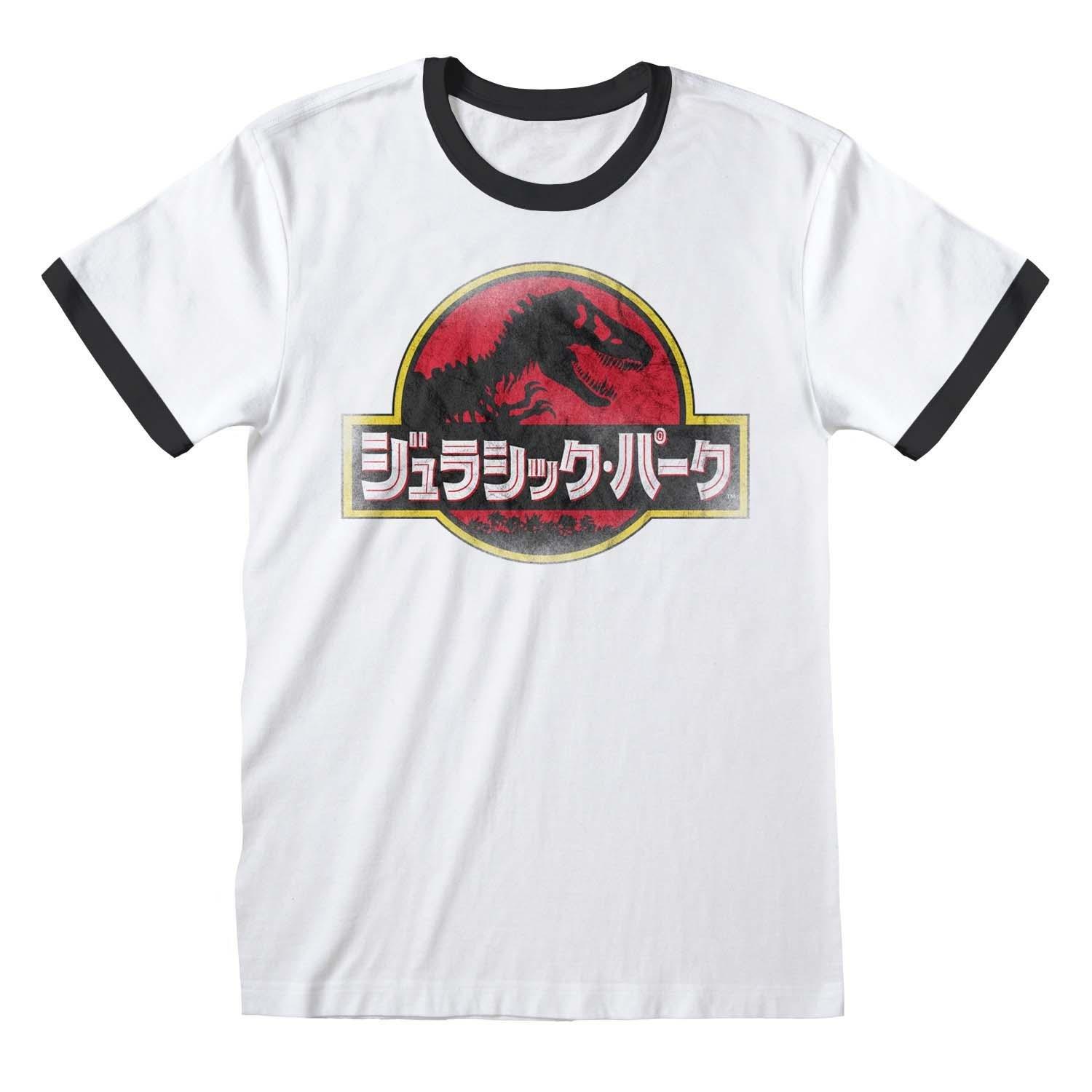 T-shirt Damen Weiss Bedruckt XXL von Jurassic Park