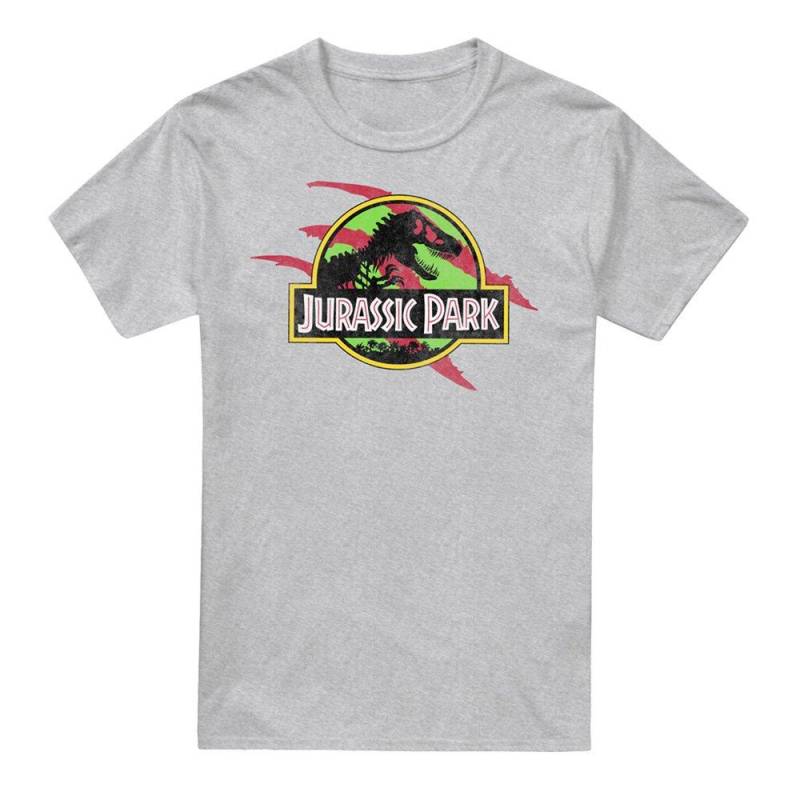 Truck Tshirt Herren Grau L von Jurassic Park