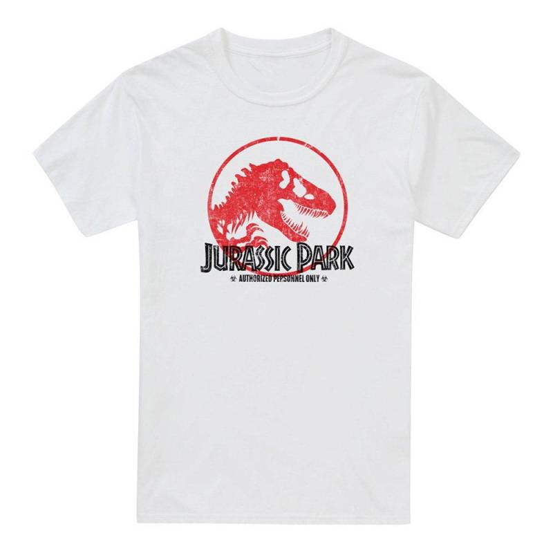 Tshirt Herren Weiss L von Jurassic Park