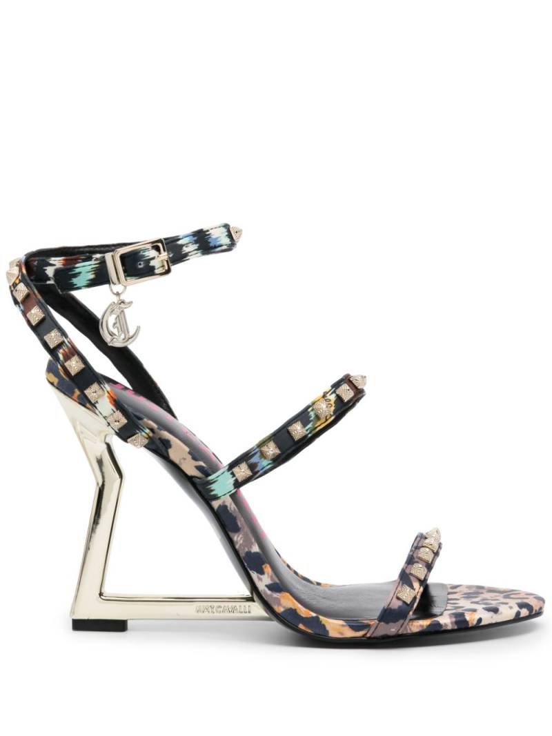 Just Cavalli 115mm leopard-print sandals - Neutrals von Just Cavalli