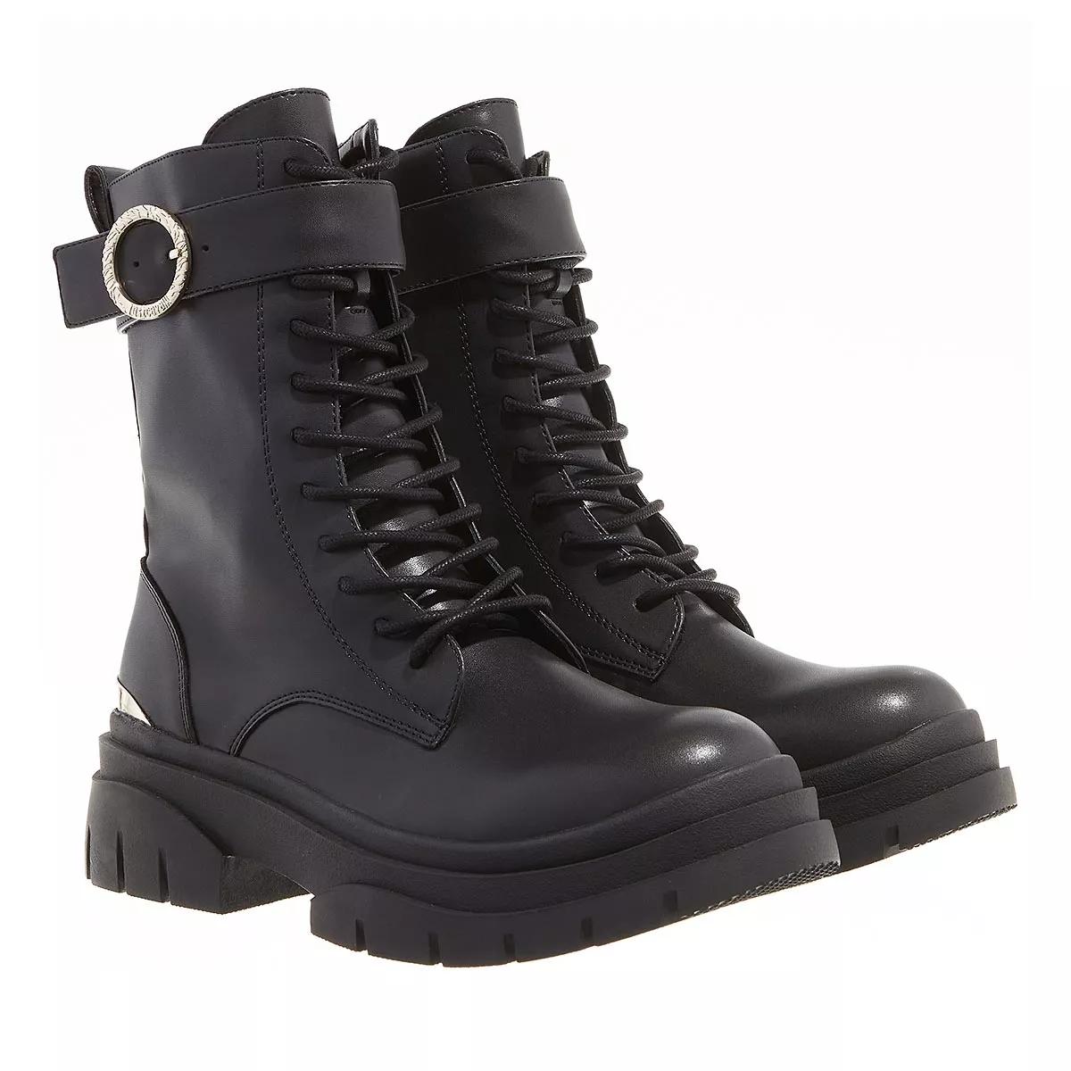 Just Cavalli Boots & Stiefeletten - Fondo Kani Kombat Dis. W6 Shoes - Gr. 36 (EU) - in Schwarz - für Damen von Just Cavalli