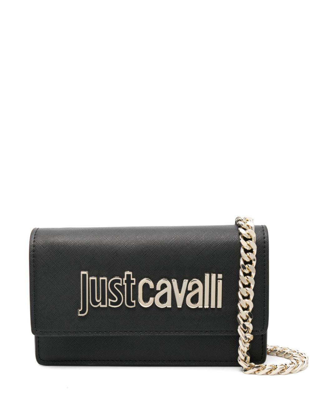 Just Cavalli Range B logo-lettering mini bag - Black von Just Cavalli