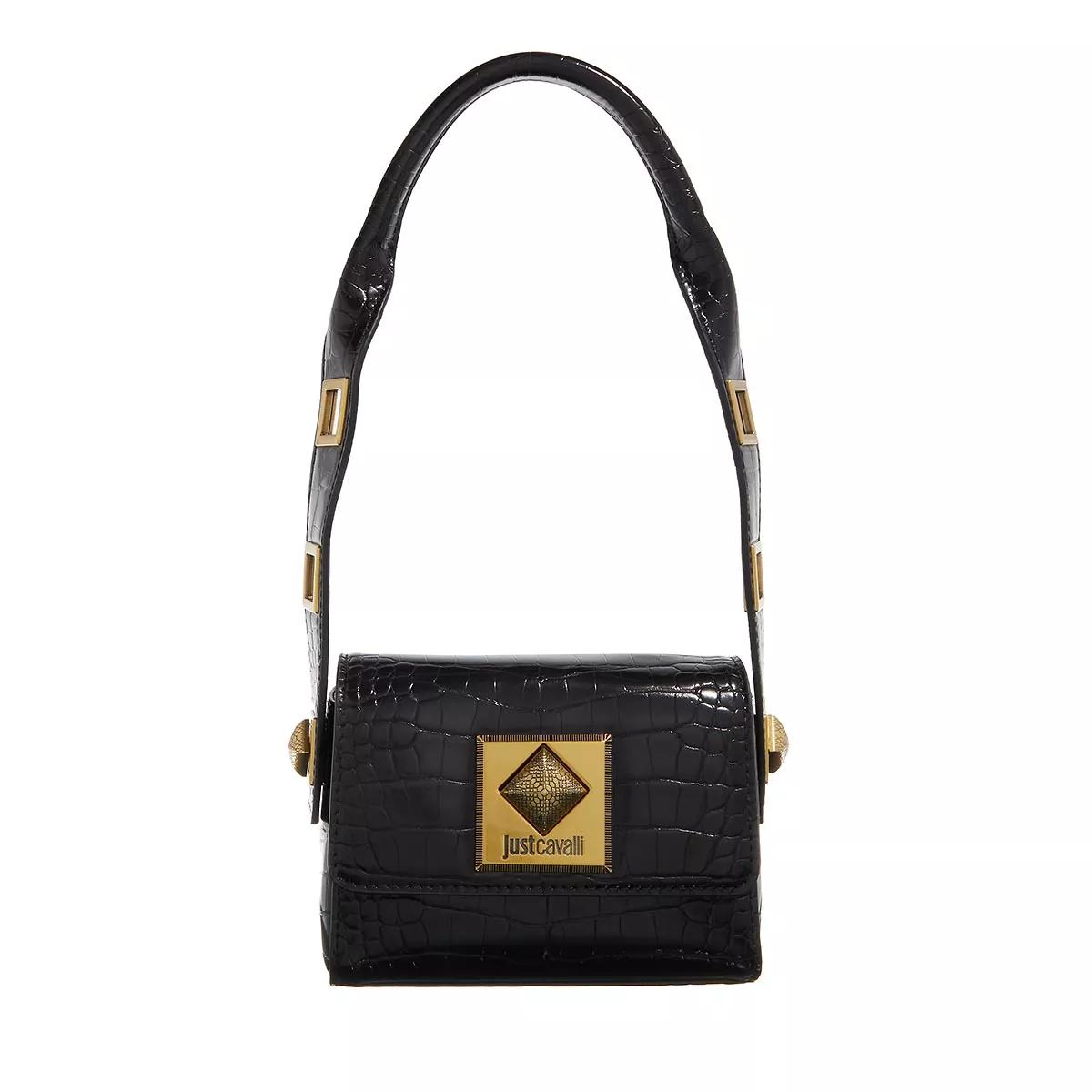 Just Cavalli Schultertasche - Range G Snake Lock Sketch 2 Bags - Gr. unisize - in Schwarz - für Damen von Just Cavalli