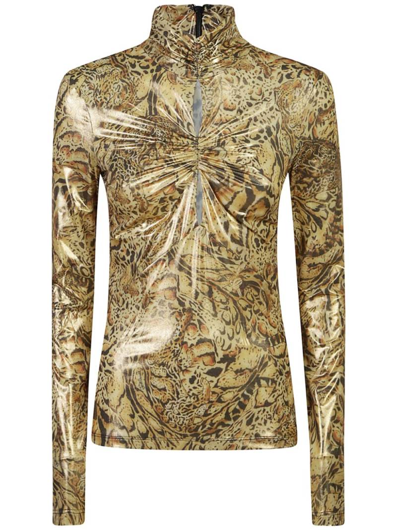 Just Cavalli animal-print top - Neutrals von Just Cavalli