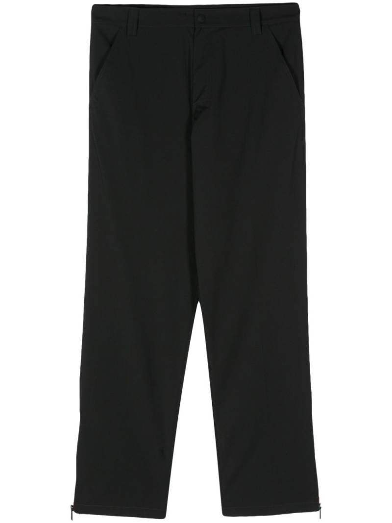 Just Cavalli ankle-zips straight-leg trousers - Black von Just Cavalli