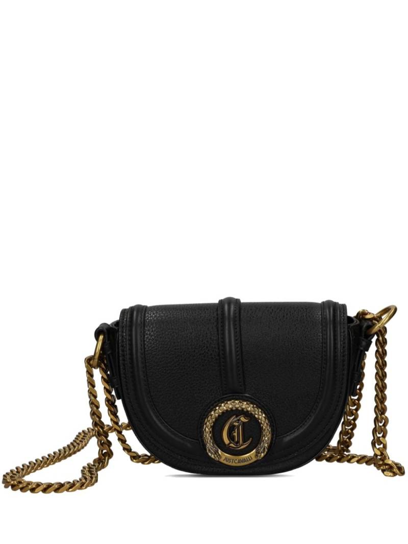 Just Cavalli appliqué-logo crossbody bag - Black von Just Cavalli