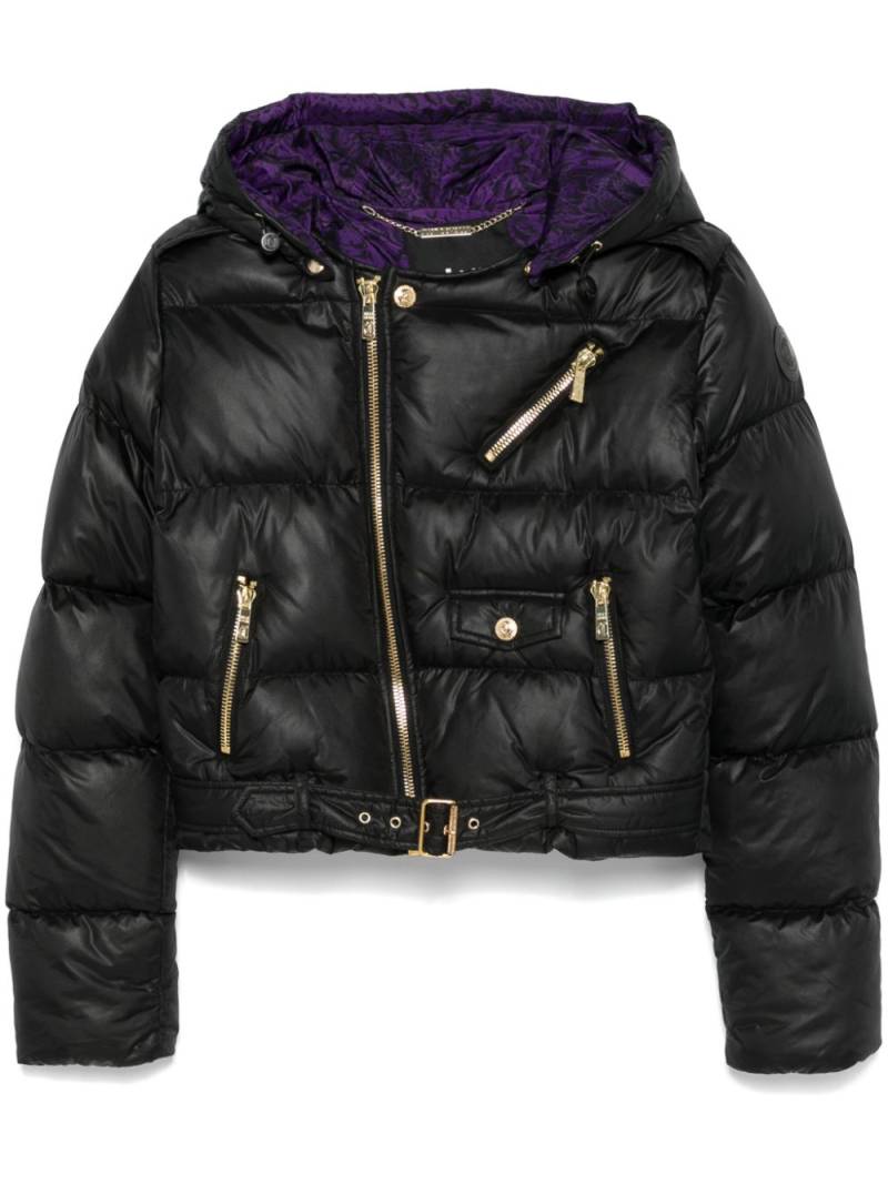 Just Cavalli biker puffer jacket - Black von Just Cavalli