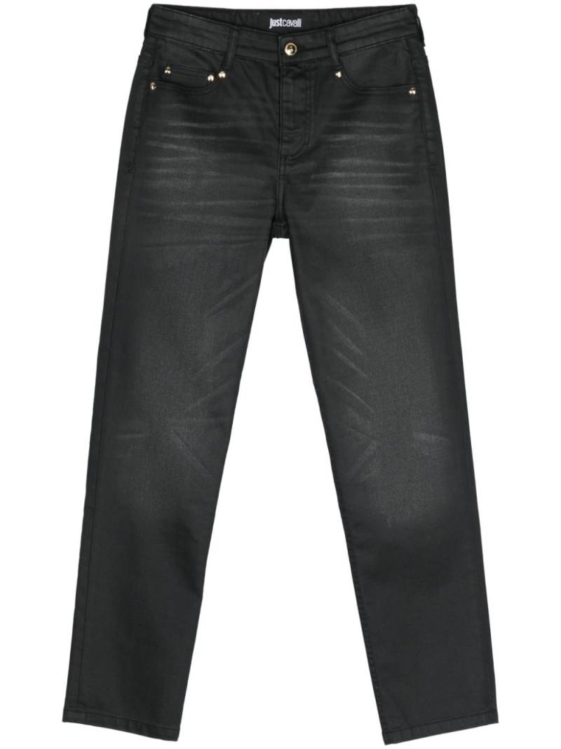 Just Cavalli coated skinny jeans - Black von Just Cavalli