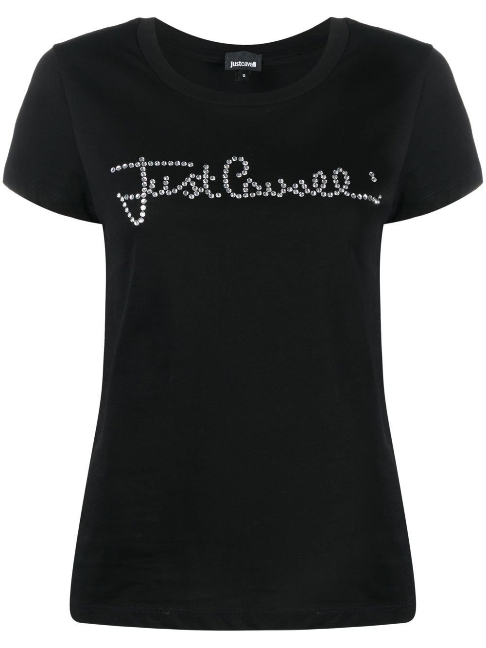 Just Cavalli gem-logo short-sleeved T-shirt - Black von Just Cavalli