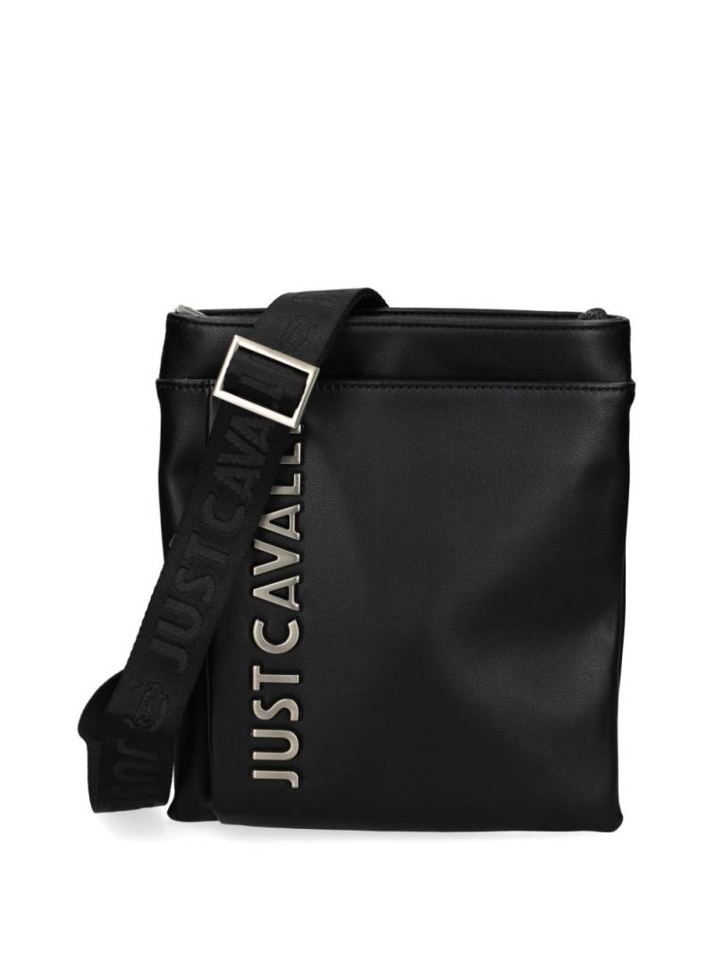 Just Cavalli leather messenger bag - Black von Just Cavalli