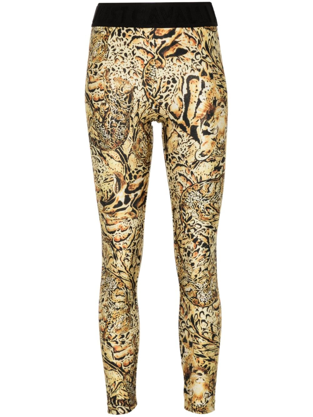 Just Cavalli leopard-print leggings - Yellow von Just Cavalli