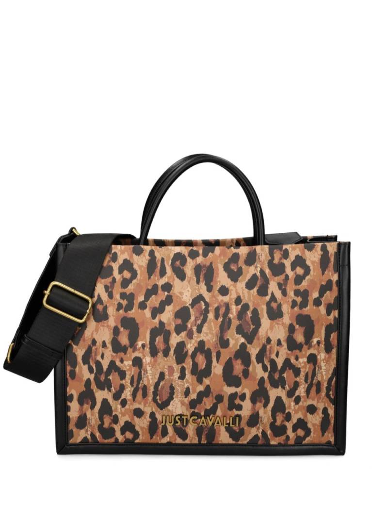 Just Cavalli leopard-print tote bag - Brown von Just Cavalli