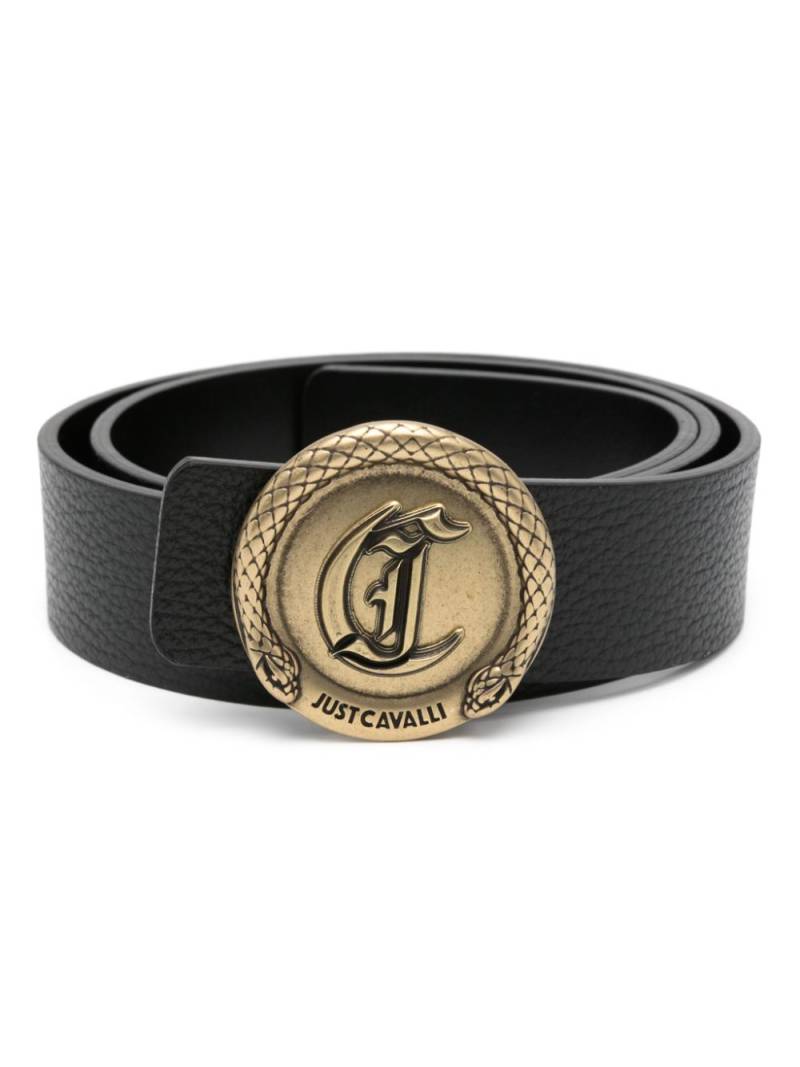 Just Cavalli logo-buckle belt - Black von Just Cavalli