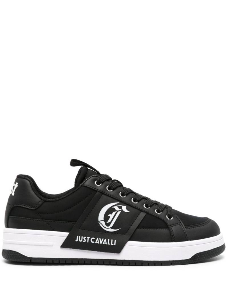 Just Cavalli logo-embossed panelled sneakers - Black von Just Cavalli