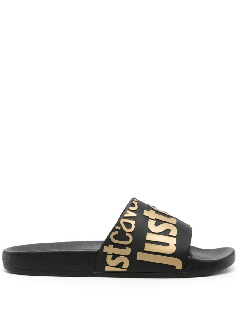 Just Cavalli logo-embossed slides - Black von Just Cavalli