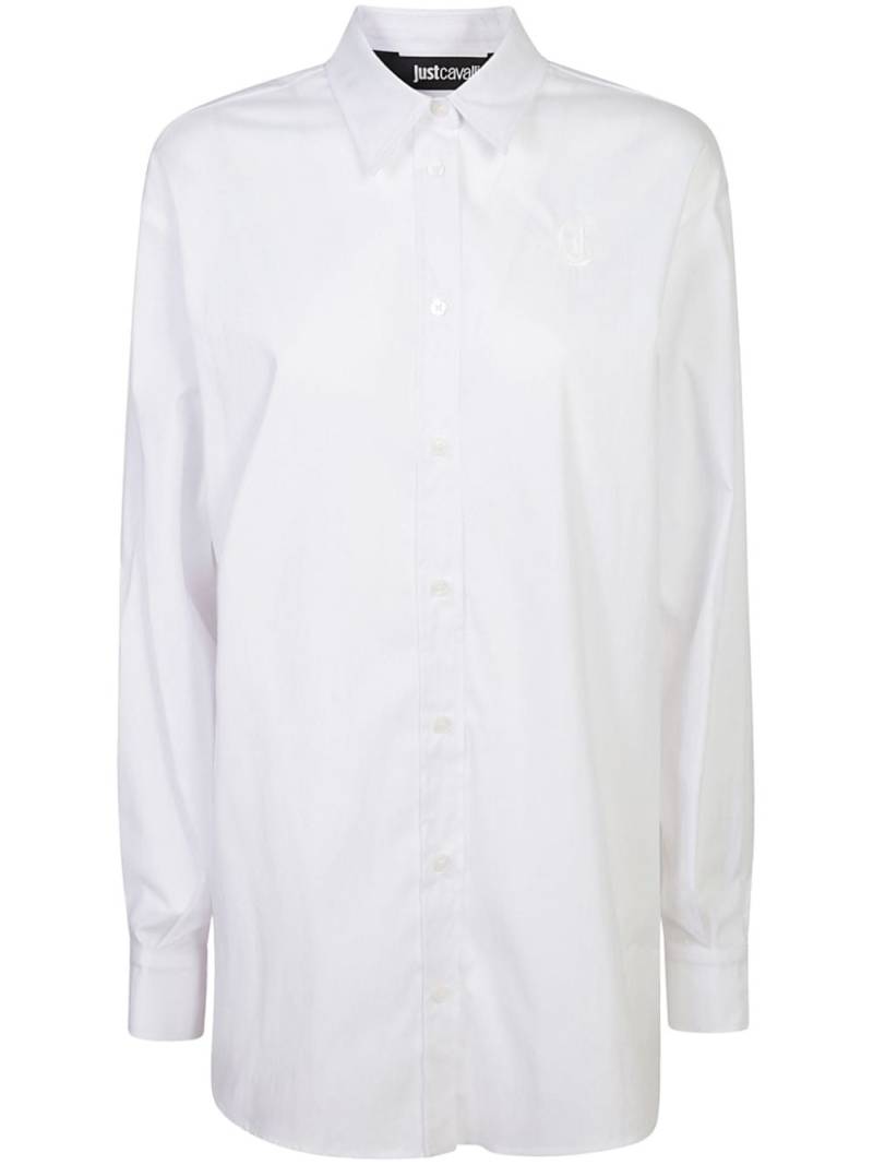 Just Cavalli logo-embroidered shirt - White von Just Cavalli