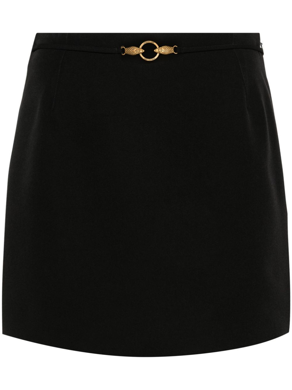 Just Cavalli logo-engraved mini skirt - Black von Just Cavalli