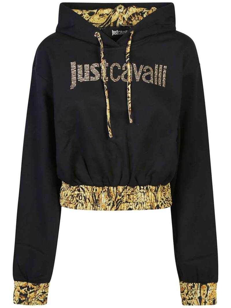 Just Cavalli logo hoodie - Black von Just Cavalli