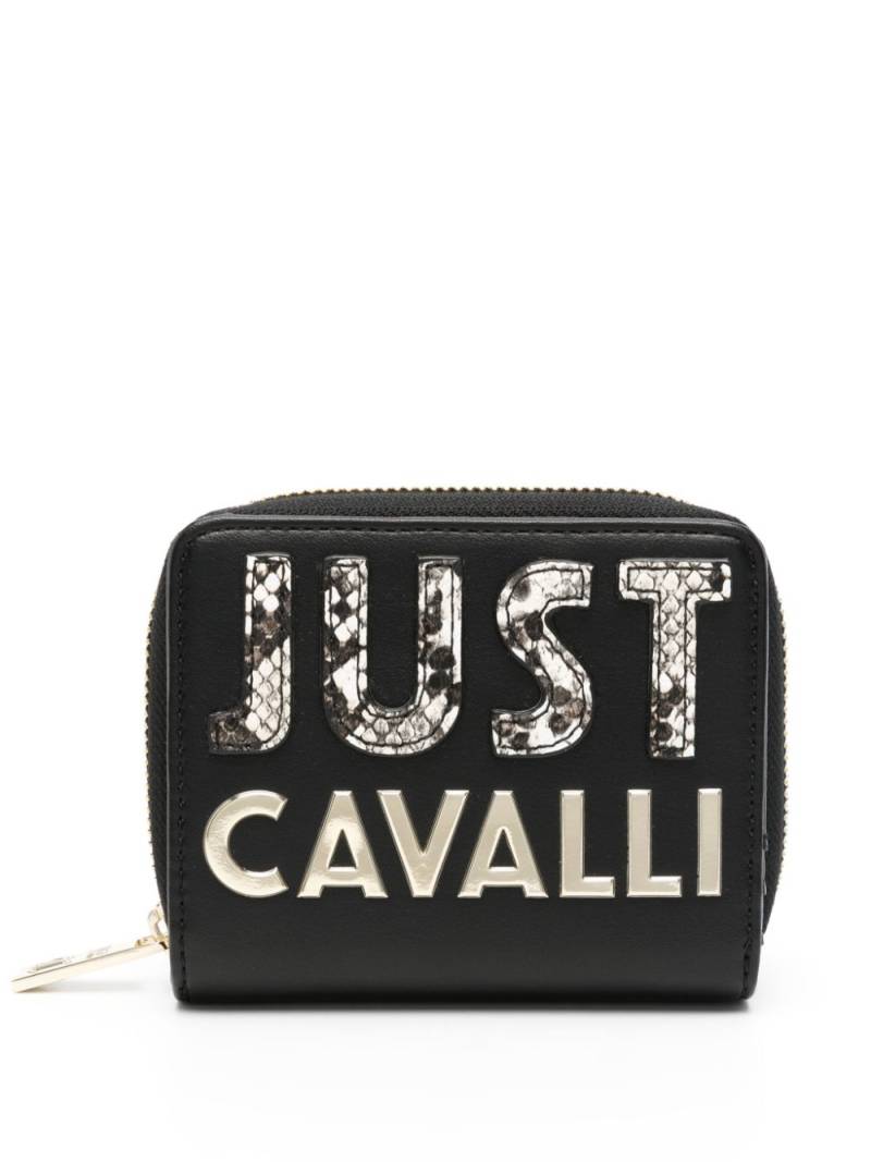 Just Cavalli logo-lettering bi-fold wallet - Black von Just Cavalli