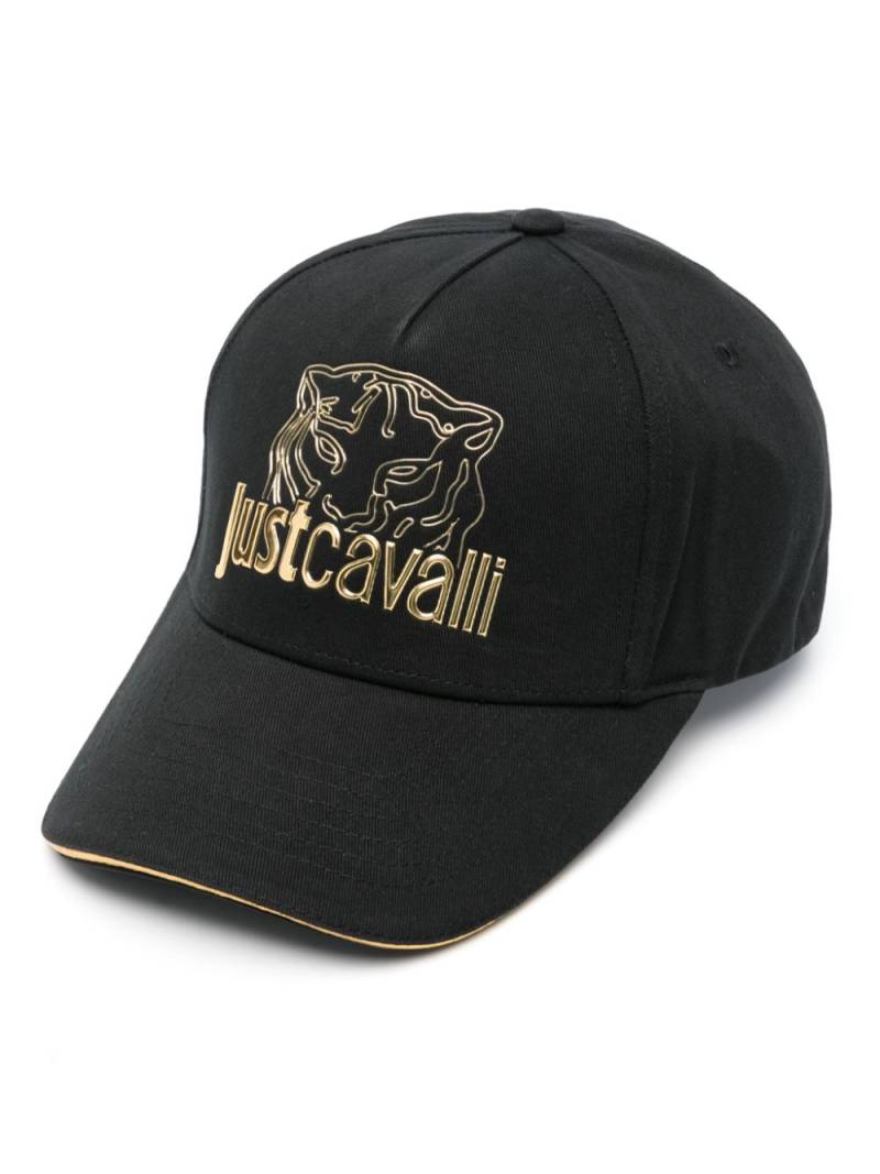 Just Cavalli logo-lettering cotton cap - Black von Just Cavalli