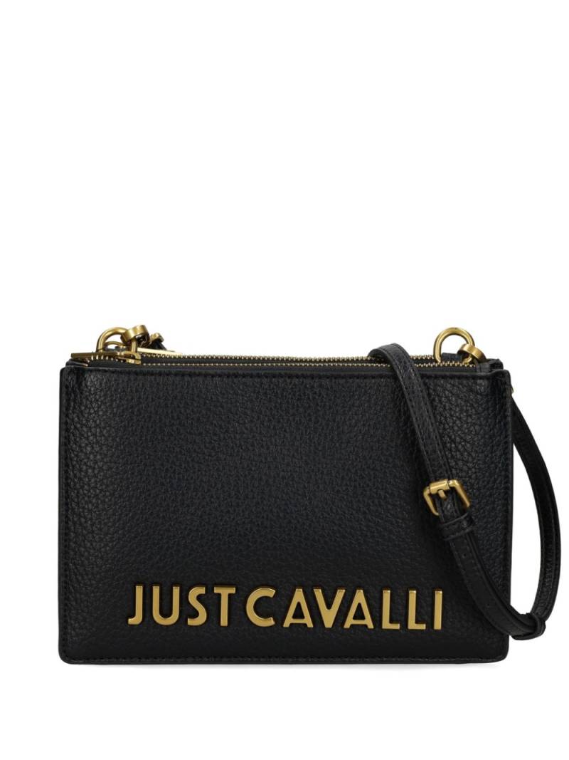 Just Cavalli logo-lettering crossbody bag - Black von Just Cavalli