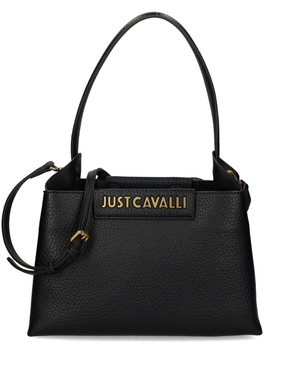 Just Cavalli logo-lettering shoulder bag - Black von Just Cavalli