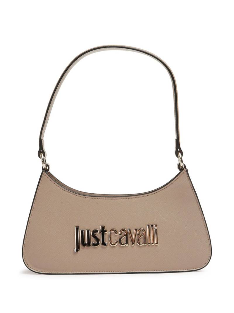 Just Cavalli logo-lettering shoulder bag - Neutrals von Just Cavalli