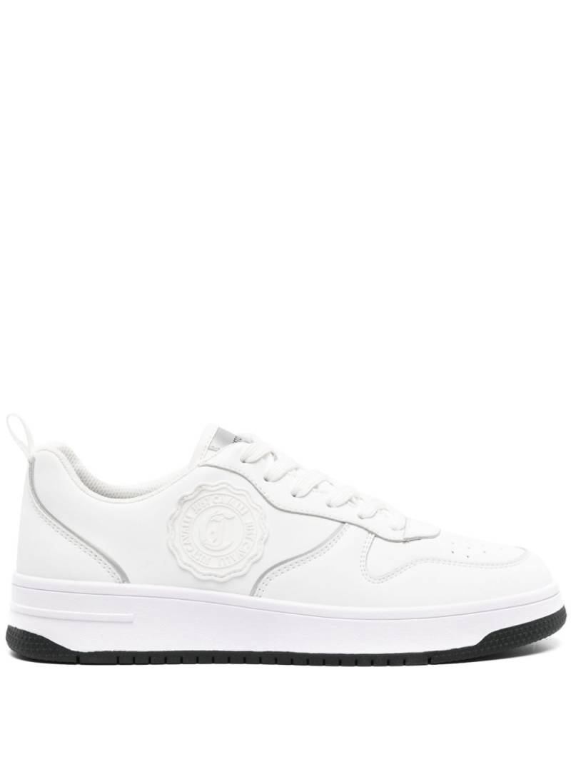 Just Cavalli logo-patch leather sneakers - White von Just Cavalli