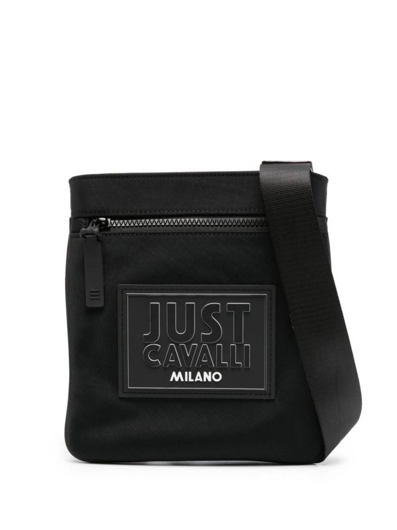 Just Cavalli logo-patch messenger bag - Black von Just Cavalli