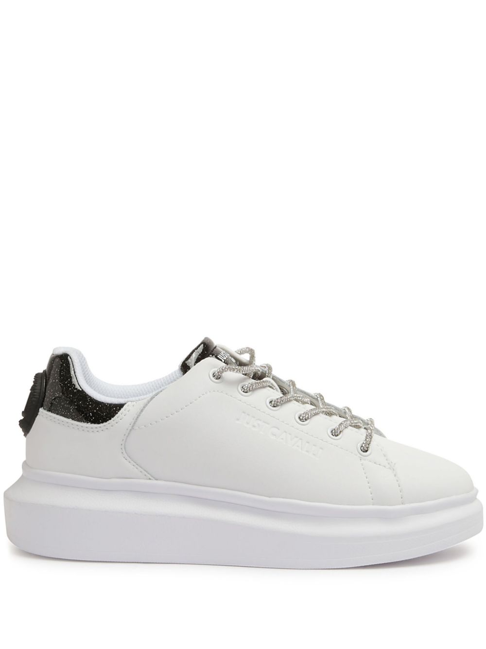 Just Cavalli logo-patch sneakers - White von Just Cavalli